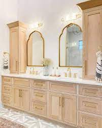26 Natural Wood Bathroom Vanity Ideas