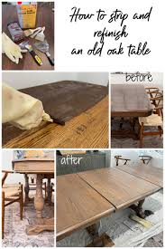 refinish an old dining table
