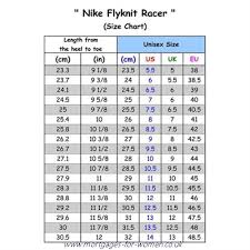 Nike Flyknit Size Chart Mortgages For Women Co Uk