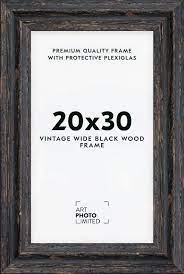 wide vine black wooden frame 20x30cm