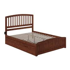 afi richmond walnut queen bed with
