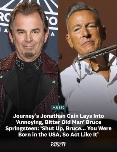 Journey keyboardist Jonathan Cain blasts Bruce Springsteen as an “annoying, bitter old man” who should "shut up" when it comes to politics. https://variety.com/2026/music/news/jonathan-cain-slams-bruce-springsteen -conservative-politics-1236816703/ “I'm ...
