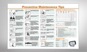 Pix Preventive Maintenance Chart