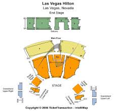 Las Vegas Hilton Theater Seating Chart