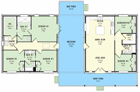 2300 Square Foot Dog Trot House Plan