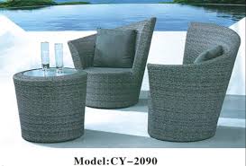 pvc cane black outdoor chairs