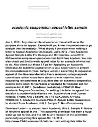 academic appeal letter template pdffiller