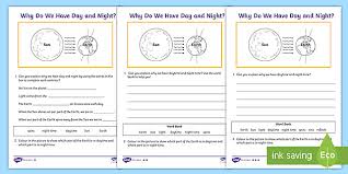 Night Cycle Diffeiated Worksheets