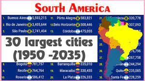 30 largest cities in south america