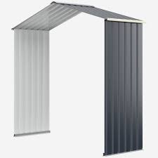 Outdoor Storage Shed Extension Kit For 7 Feet Shed Width