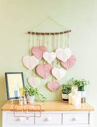 Heart Macrame Wall Hanging Heart Wall