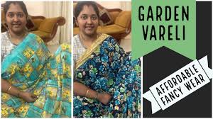 garden vareli sarees affordable fancy