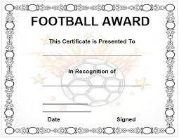 Free Football Certificates Templates Magdalene Project Org