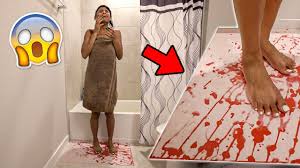 bath mat prank on friend