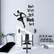 Motivational Gym Fitness Wall Decals