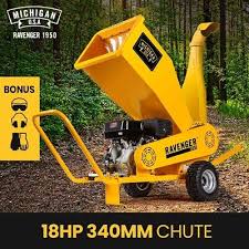 michigan 18hp wood chipper garden