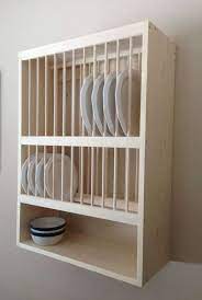 wall mounted plate racks