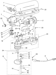 bowl lift stand mixer parts diagrams