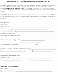 Child Medical Consent Form Template Inspirational Letter Giving