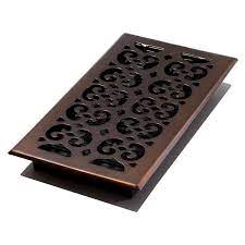 scroll rub bronze floor register