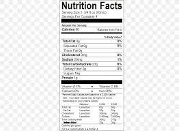 nutrition facts label monster energy