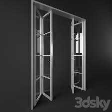 Bi Fold Glass Door Doors 3d Model