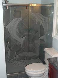 Etched Glass Shower Doors Etched Glass