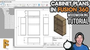 creating cabinet plans in fusion 360