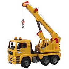 bruder farm toy man tele crane truck