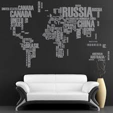 Wall Decal World Map With Country