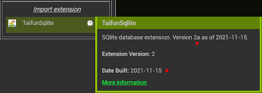 taifunsqlite1 export will not execute