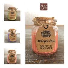 glass jar soy candle with cork top