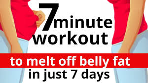 7 Minute Home Exercise To Lose Belly Fat 7 Day Challenge Melt Off Tummy Fat At Home Start Today