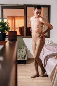 Portrait Of Half-naked Drag Queen Man by Stocksy Contributor J Esteban  Berrío - Stocksy
