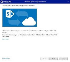 hybrid configuration of sharepoint and