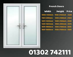 Before building frame & panel french doors, you're going to need a few things. White Upvc French Doors Back Doors Patio Doors Made To Measure Ebay