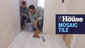 how to install mosaic bathroom tile