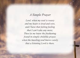a simple prayer free religious poems