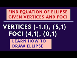 Equation Of Ellipse Given Vertices And