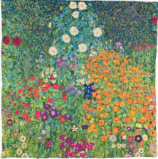 Gustav Klimt Flower Garden Art