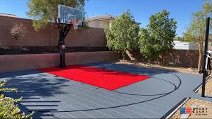 basketball court size for your backyard