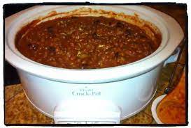 Crockpot Chili Recipe Sparkrecipes gambar png