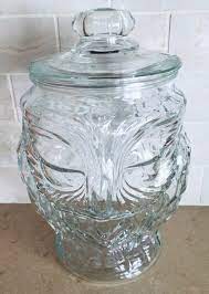 Glass Owl Container