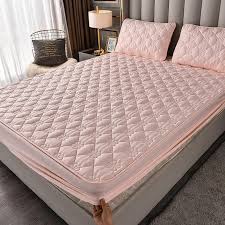 thicken quilted mattress cover bed