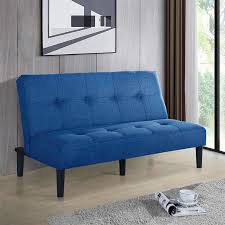Manchester 150cm Fabric Sofa Bed Blue