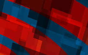Vo59 Art Red Blue Block Angle Abstract Pattern Wallpaper