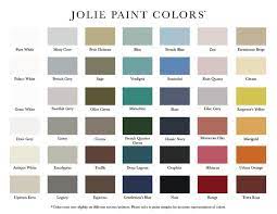 Jolie Paint Colours