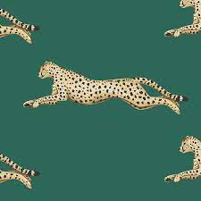 green cheetah wallpaper l and