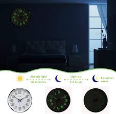 plumeet night light wall clocks