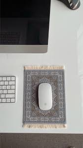mousepad oriental gray carpet